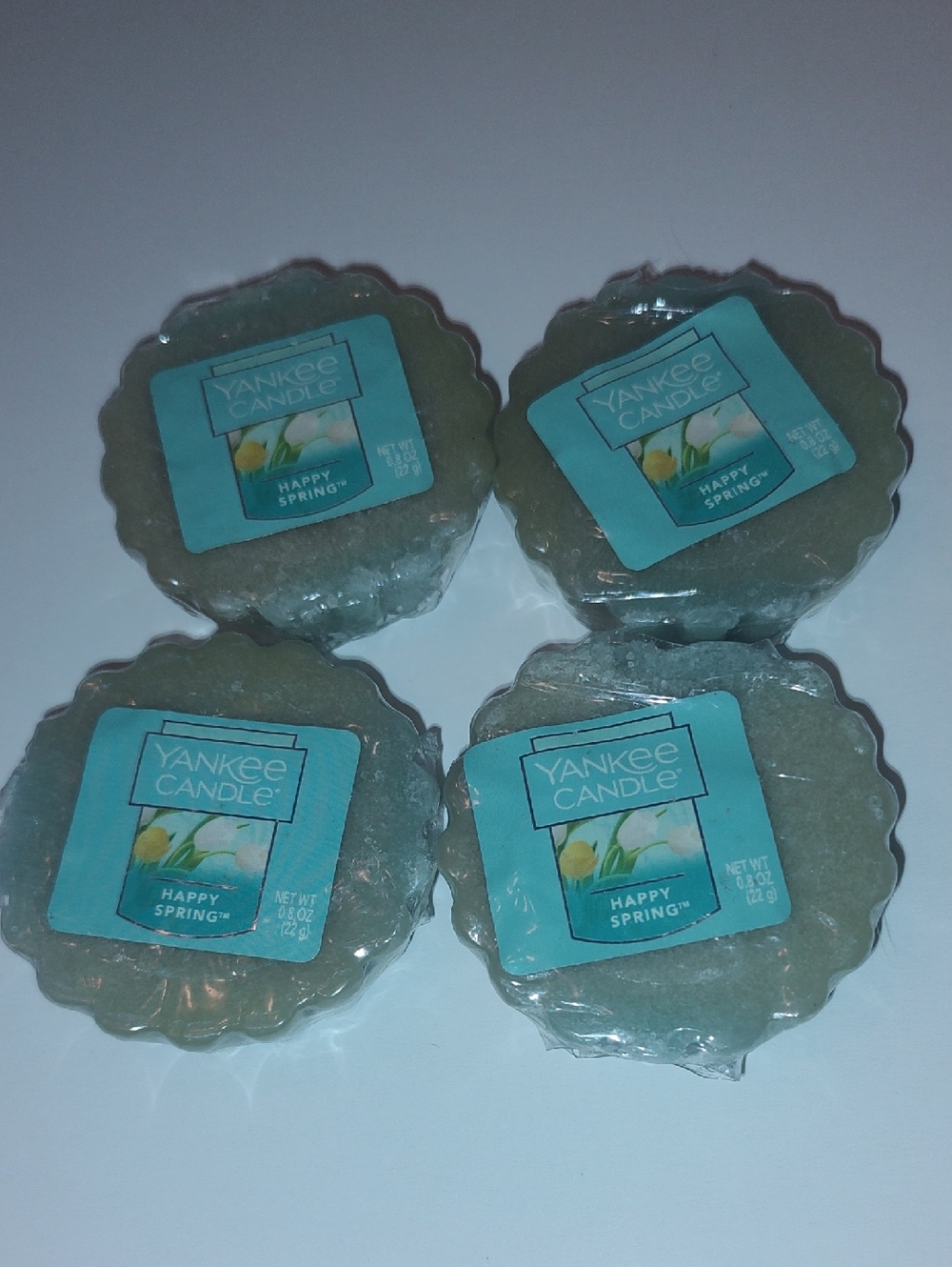 Yankee Candle Happy Spring Wax Melts - Pale Green X 4